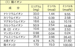 ホテルみゆき　第一源泉（陽イオン）